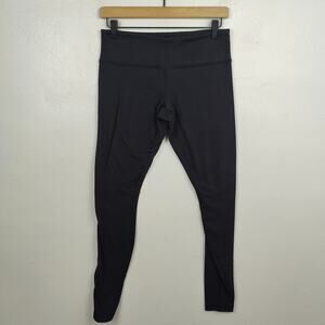 Lululemon Wunder Under Leggings Womens 6‎ Luon Black Mid-rise Yoga Casual